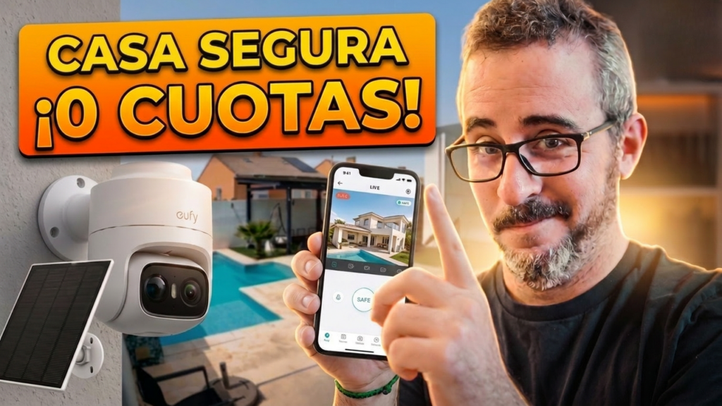 eufyCam C37: cámara de seguridad exterior sin cuotas, sin cables y con panel solar por menos de 100€
